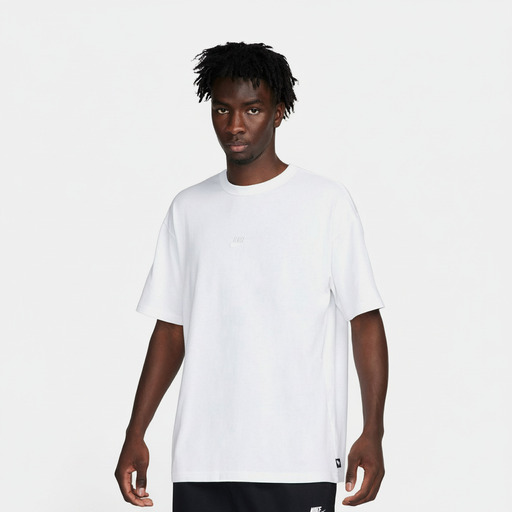 Nike Oversized White Cotton T-Shirt Men