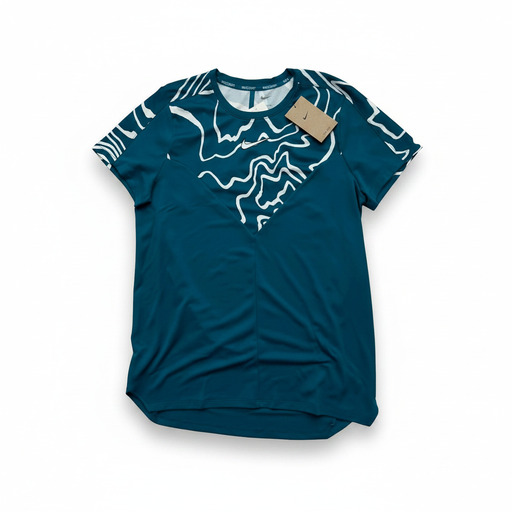 Nike Athletic Running T-Shirt Teal Blue
