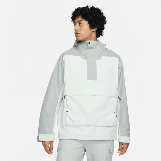 Nike Color Block Anorak Jacket Gray White