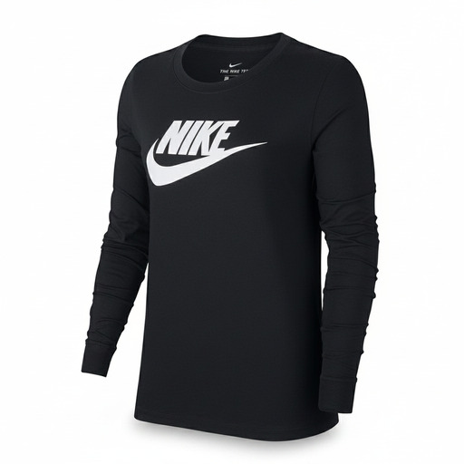 Nike Logo Long Sleeve Tee Black