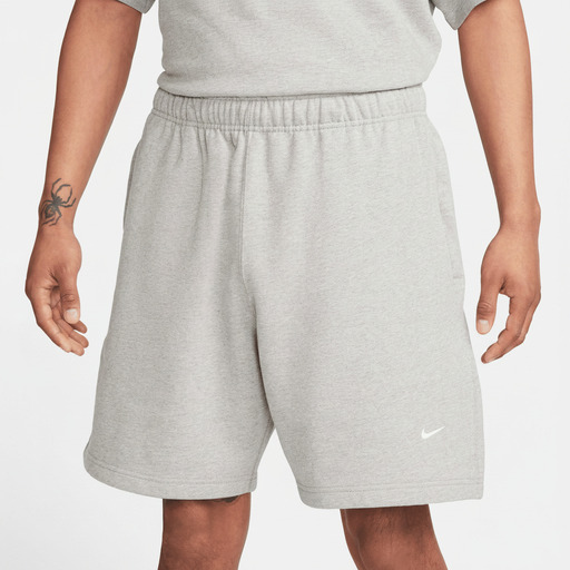 Nike Solo Swoosh Fleece Shorts Grey
