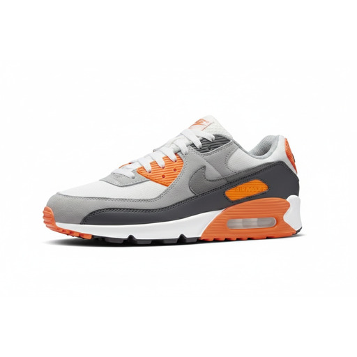 Nike Air Max 90 Summit White Safety Orange Dark Smoke Grey Smoke Grey