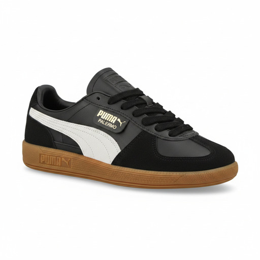 Puma Palermo Leather Black Feather Grey Gum