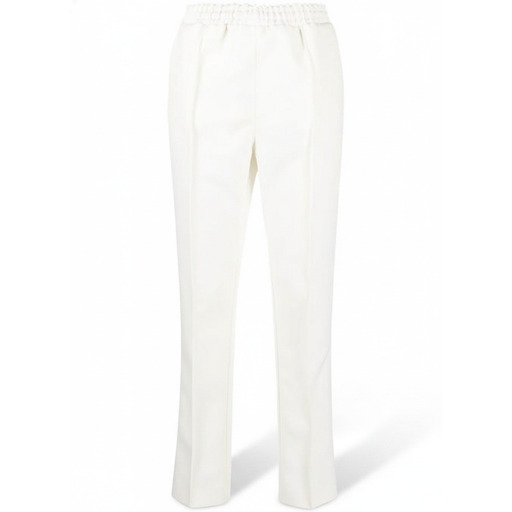Philosophy High Waisted Wide Leg Trousers White