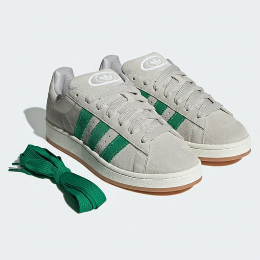 CAMPUS 00s Men's Sneakers Grey and Green JI3167