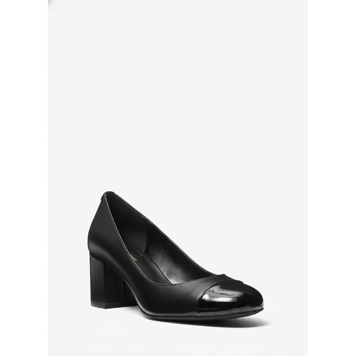 Michael Kors Perla Block Heel Pumps Black