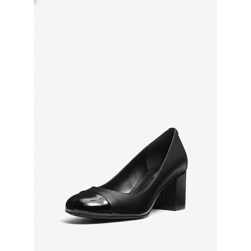 Michael Kors Perla Block Heel Pumps Black