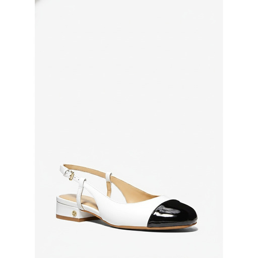 Michael Kors Slingback Ballet Flats White Black