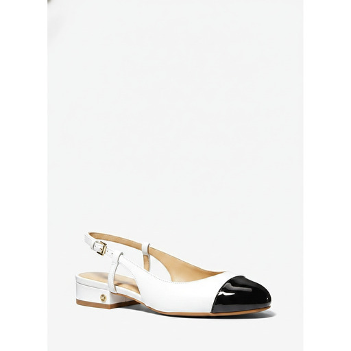 Michael Kors Slingback Ballet Flats White Black