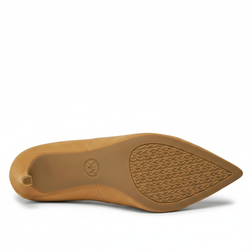 Michael Kors Pointed Toe Ballet Flats Tan