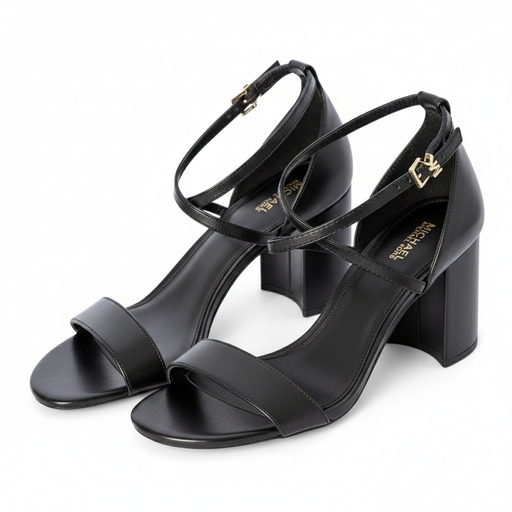 Michael Kors Sophie Block Heel Sandals Black