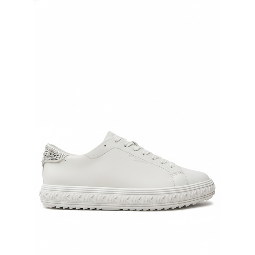 Michael Kors White Platform Sneakers Studded