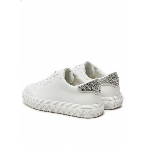 Michael Kors White Platform Sneakers Studded