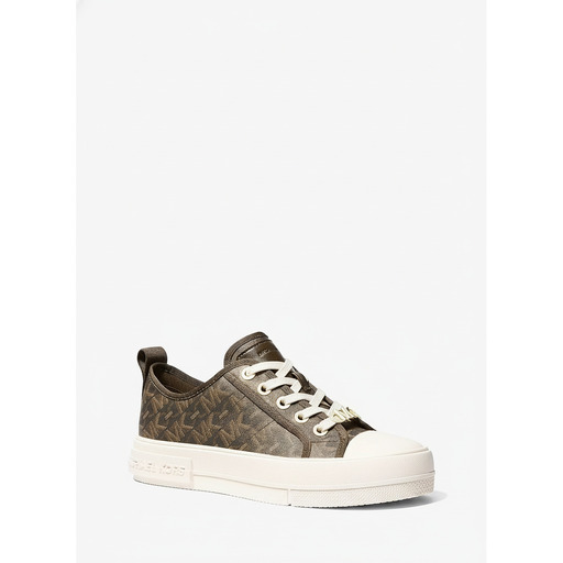 Michael Kors Canvas Low Top Sneakers Brown
