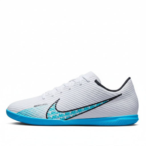 Nike Mercurial White Blue Indoor Soccer Shoes