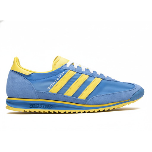 SL 72 SPORTY&RICH Unisex's Sneakers Blue and Yellow JH6701