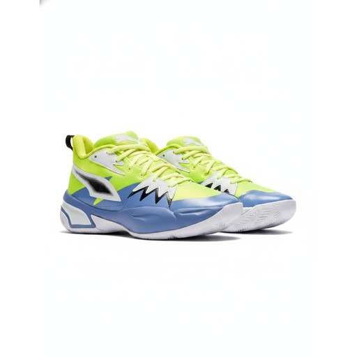 Puma Genetics Neon Yellow Blue Basketball Sneaker