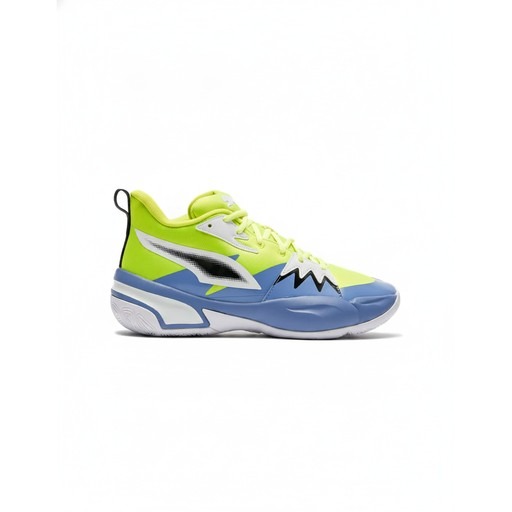 Puma Genetics Neon Yellow Blue Basketball Sneaker