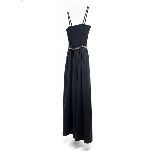 SMOCKED MIDI DRESS