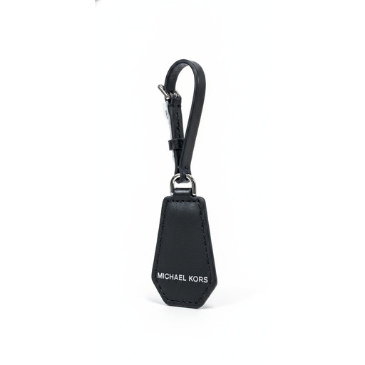 Michael Kors Çantë Black Leather Keychain Bag Charm