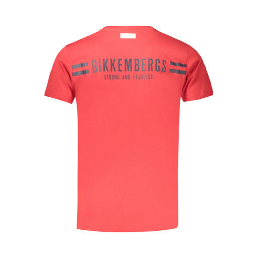 BIKKEMBERGS T-SHIRT MANICHE CORTE UOMO ROSSO