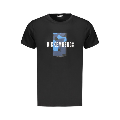 BIKKEMBERGS T-SHIRT MANICHE CORTE UOMO NERO