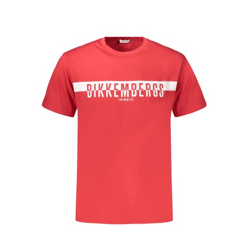 BIKKEMBERGS T-SHIRT MANICHE CORTE UOMO ROSSO