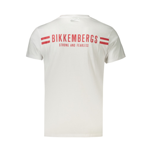 BIKKEMBERGS T-SHIRT MANICHE CORTE UOMO BIANCO
