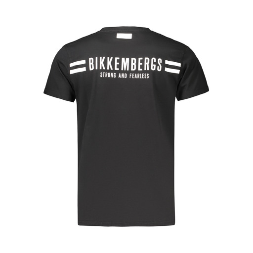 BIKKEMBERGS T-SHIRT MANICHE CORTE UOMO NERO