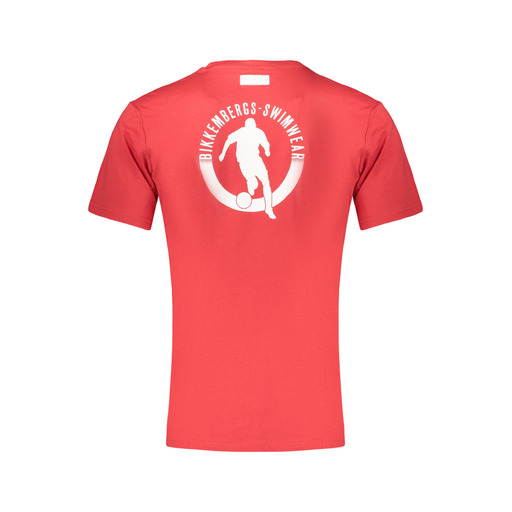 BIKKEMBERGS T-SHIRT MANICHE CORTE UOMO ROSSO
