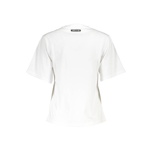 CAVALLI CLASS T-SHIRT MANICHE CORTE DONNA BIANCO
