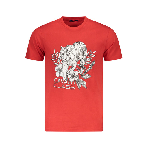 CAVALLI CLASS T-SHIRT MANICHE CORTE UOMO ROSSO