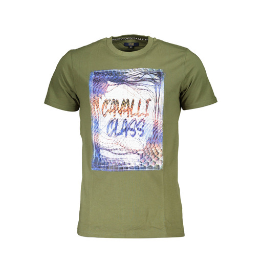 CAVALLI CLASS T-SHIRT MANICHE LUNGHET-SHIRT MANIC UOMO VERDE