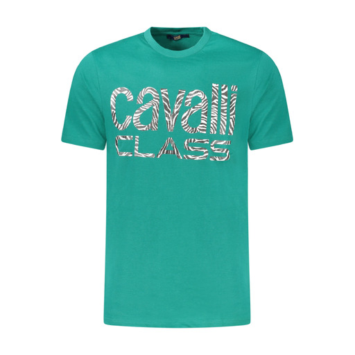CAVALLI CLASS T-SHIRT MANICHE CORTE UOMO VERDE