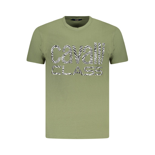 CAVALLI CLASS T-SHIRT MANICHE CORTE UOMO VERDE