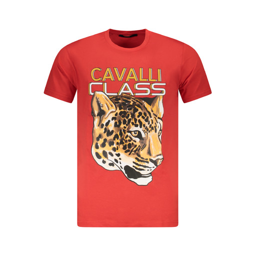 CAVALLI CLASS T-SHIRT MANICHE CORTE UOMO ROSSO