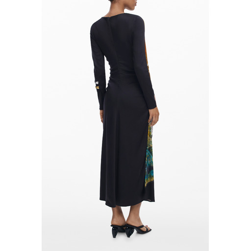 DESIGUAL ABITO LUNGO DONNA NERO