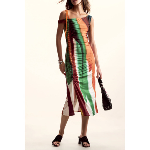 DESIGUAL ABITO LUNGO DONNA MARRONE