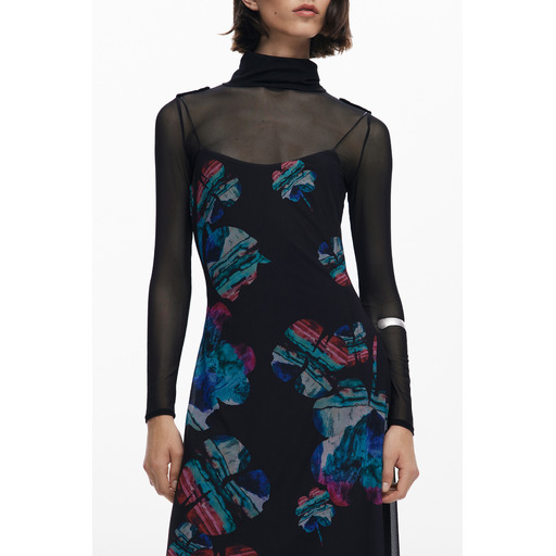 DESIGUAL ABITO LUNGO DONNA NERO