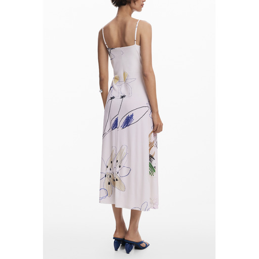 DESIGUAL ABITO LUNGO DONNA BIANCO