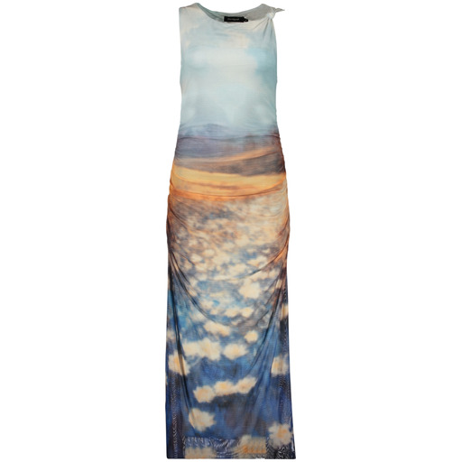 DESIGUAL ABITO LUNGO DONNA AZZURRO