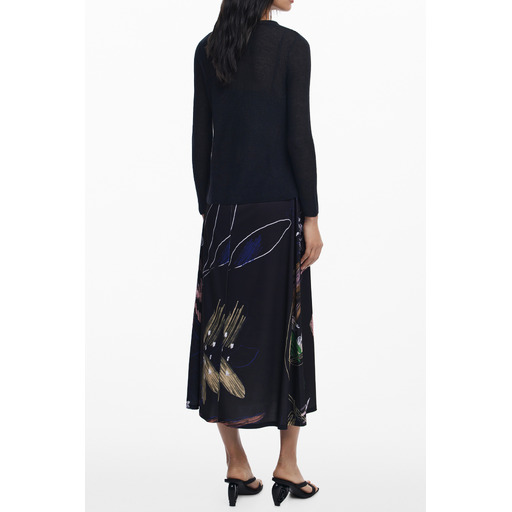 DESIGUAL ABITO LUNGO DONNA NERO