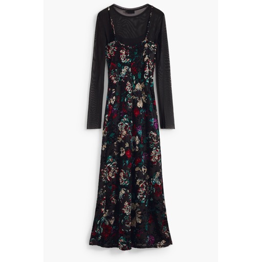 DESIGUAL ABITO LUNGO DONNA NERO