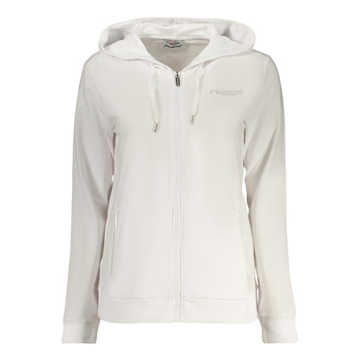 FREDDY FELPA CON ZIP DONNA BIANCO