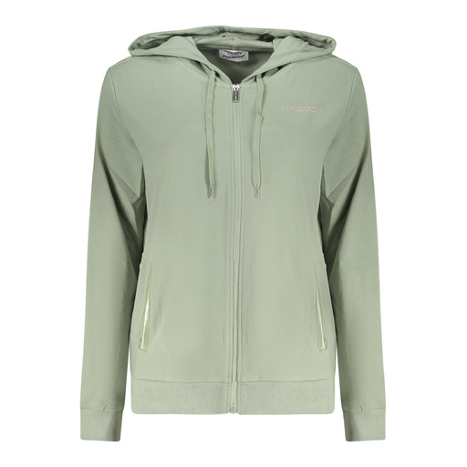 FREDDY FELPA CON ZIP DONNA VERDE