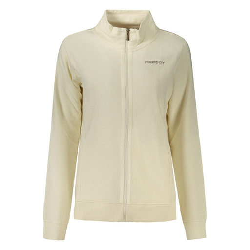 FREDDY FELPA CON ZIP DONNA BIANCO