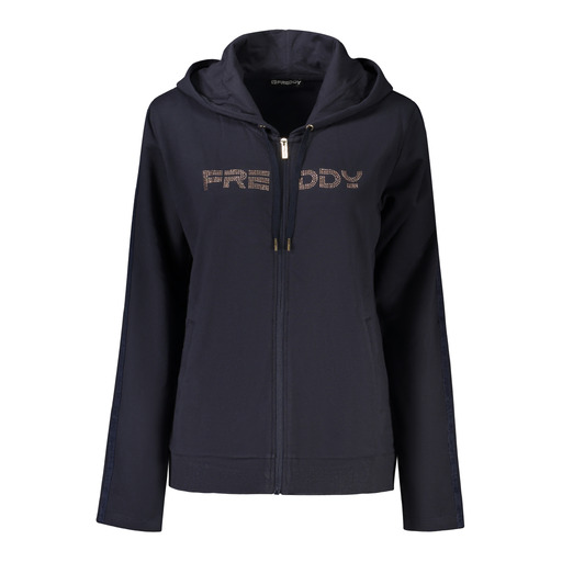 FREDDY FELPA CON ZIP DONNA BLU
