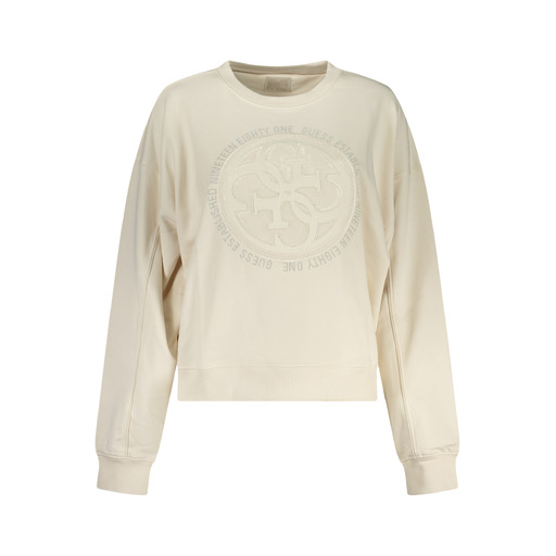 GUESS JEANS FELPA SENZA ZIP DONNA BIANCO