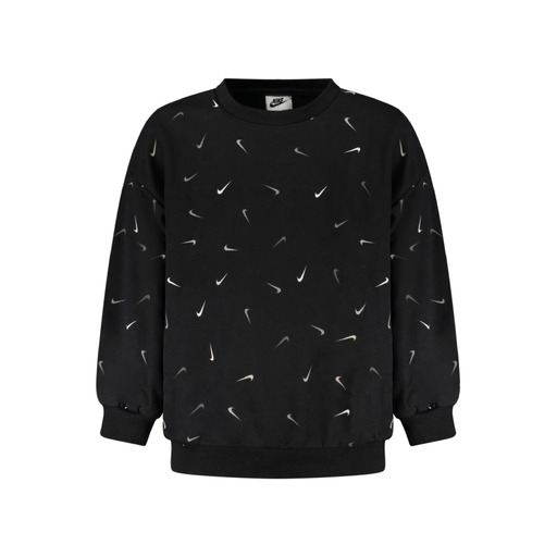 NIKE FELPA SENZA ZIP BAMBINA NERO