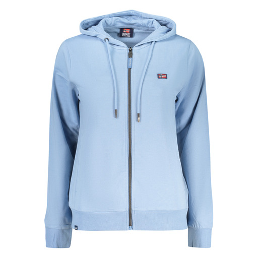 NORWAY 1963 FELPA CON ZIP DONNA AZZURRO